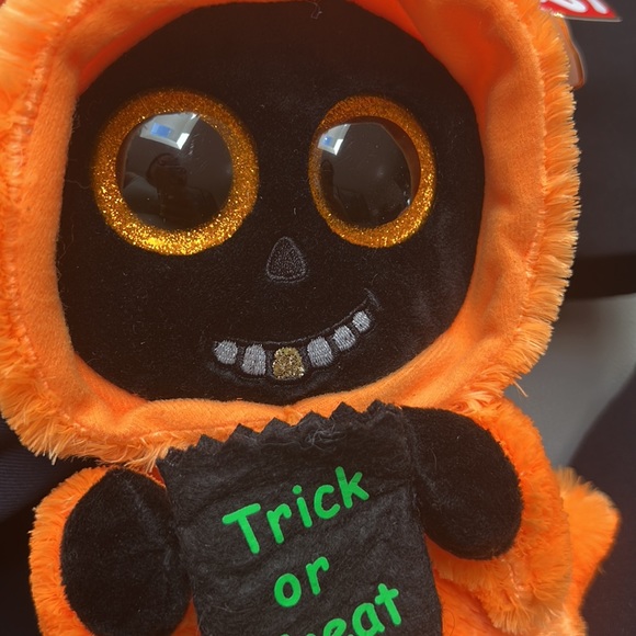 Ty Beanie Boos Grinner the Ghoul.  Halloween “Trick or Treat” with Swing Tag - Picture 7 of 7